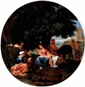 Die Heilige Familie Unter Einem Baum by Pasquale de' Rossi