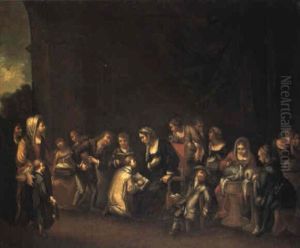 Interior Of A Schoolroom by Pasquale de' Rossi