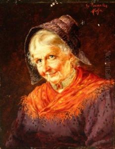 Bildnis Einer Alten Frau In Tracht