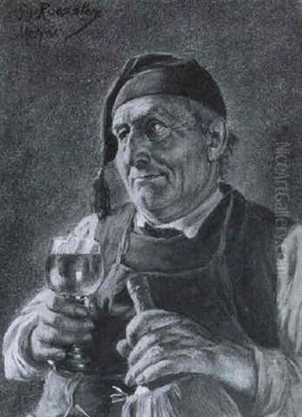 Drinking Wine - view 1
