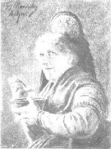Alte Bauerin In Tracht by Georg Roessler