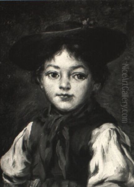 Portrait Eines Kleinen Madchens In Tracht - view 1