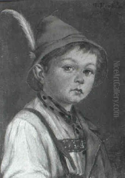 Portraits Of A Bavarian Boy And Girl - view 1