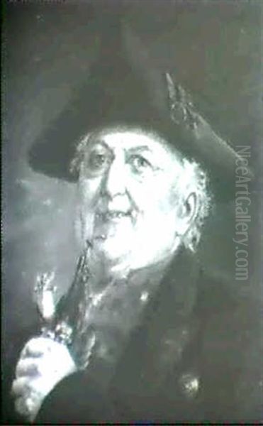 Bauer Mit Dreispitz Und Pfeife - view 1