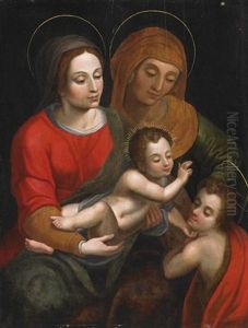 Maria Mit Dem Kind, Elisabeth Und Dem Johannesknaben
