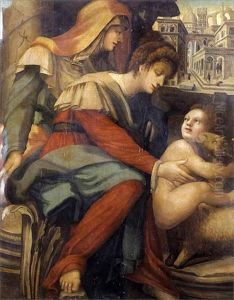 Saint Anne Et La Vierge Avec L'enfant Jesus