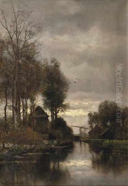 Along A Stream On An Afternoon In Autumn - view 1