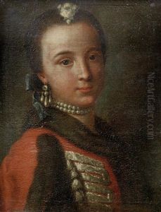 Portrait Of A Young Lady, Bust-length by Pietro Antonio Rotari