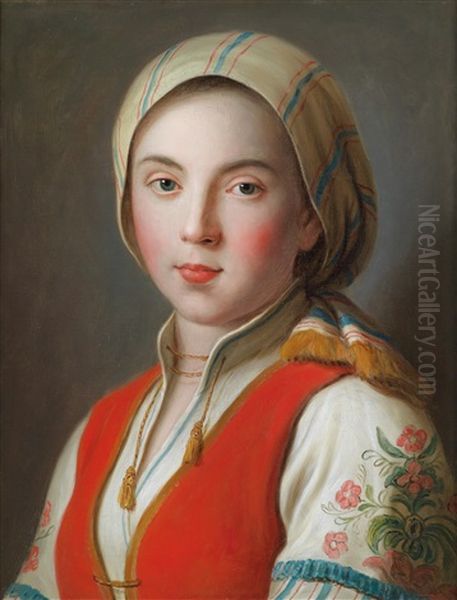 Bildnis Einer Junger Frau In Bauerlicher Tracht - view 1