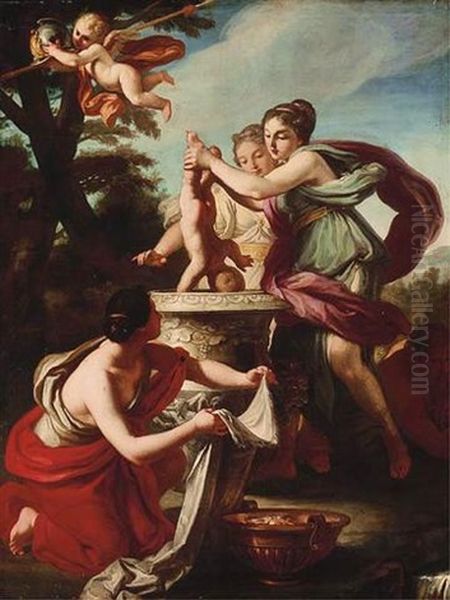 Thetis Dipping Achilles In The Styx - view 1