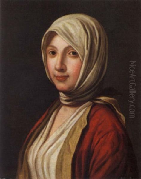 Ritratto Di Fanciulla Con Abito Rosso - view 1