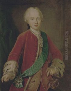 Portrait Of A Frederick Augustus Lll, Later Elector And First King Of Saxony, Wearing The Order Of The White Eagle Of Poland