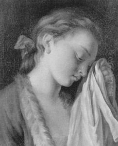 La Jeune Fille En Pleurs by Pietro Antonio Rotari