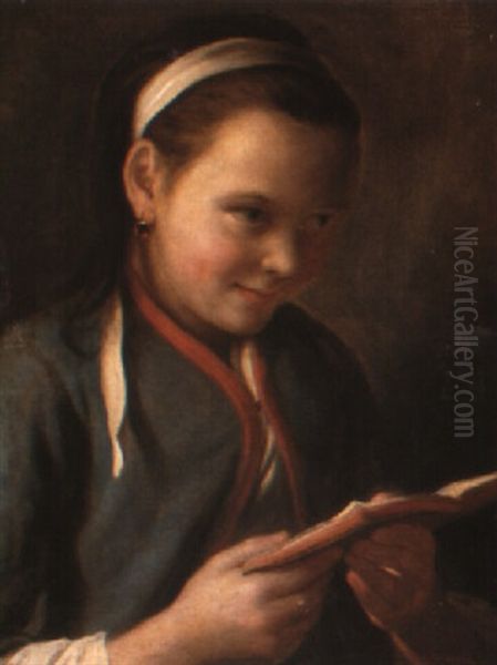A Girl Reading - view 1