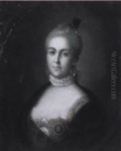Portrait Of Caterina Aliexievna (later Catherine The Great) by Pietro Antonio Rotari