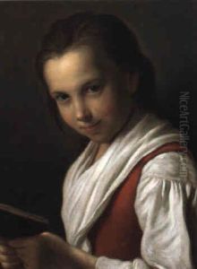 Portraits Of A Boy And Girl by Pietro Antonio Rotari