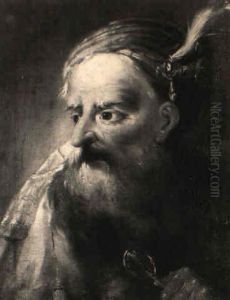 Bildnis Eines Bartigen Orientalen Mit Augenglas by Pietro Antonio Rotari