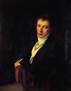 Portrait D'homme Assis Tenant Un Livre by Jean Francois Bosio