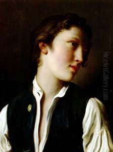 Portraits Of A Boy And Girl: A Pair Of Paintings by Pietro Antonio Rotari
