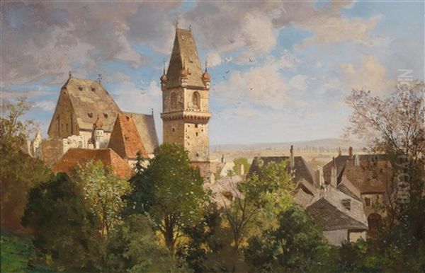 Blick Auf Die Kirche Von Perchtoldsdorf - view 1