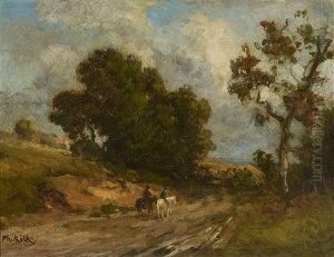 A River Landscape (reichenbach, Stream To The Aare) by Philipp Roeth