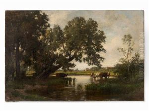 Cows By The River
