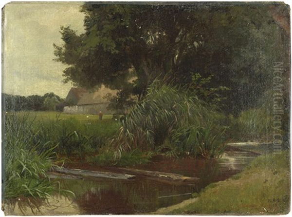 Motiv Bei Dachau: Wiesenbach In Mitterndorf - view 1