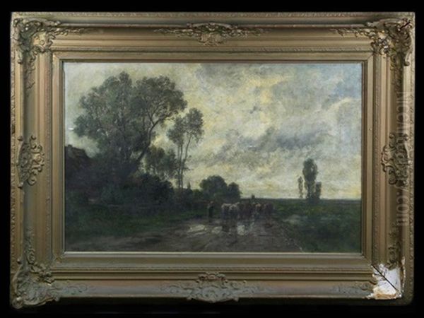 Cattle On Road - view 1