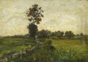 Weite Baumbestandene Landschaft by Philipp Roeth