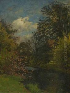 Herbstliche Bachlandschaft by Philipp Roeth