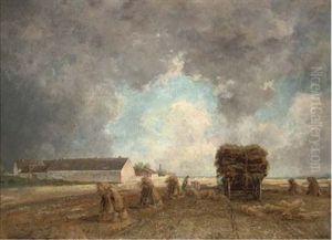 Gathering The Harvest Before The Storm Breaks by Philipp Roeth