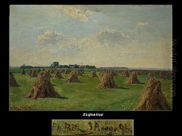 Landschaft Mit Getreidegarben - view 1