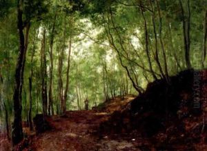 Waldinterieur Aus Dem Muhlthal Bei Munchen by Philipp Roeth