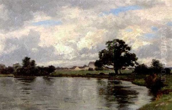 Seelandschaft Unter Bewolktem Himmel - view 1