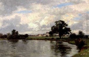 Seelandschaft Unter Bewolktem Himmel by Philipp Roeth