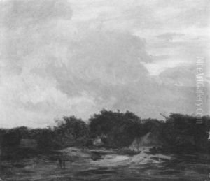 Waldlandschaft Mit Bauernkaten