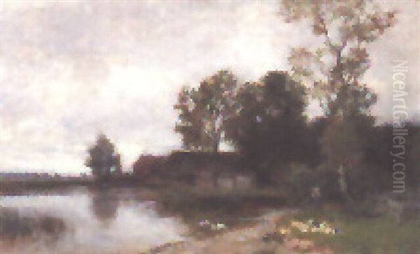 Landschaft Mit Weiher Und Gehoft - view 1
