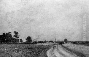 Landschaft Mit Dorfansicht by Philipp Roeth