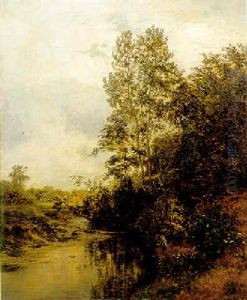 An Angler By A River