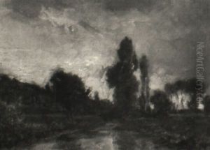 Fluslandschaft An Einem Dunstigen Morgen by Philipp Roeth