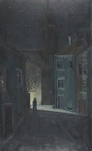 Nachtliche Strassenszene Nachtliche Strassenszene