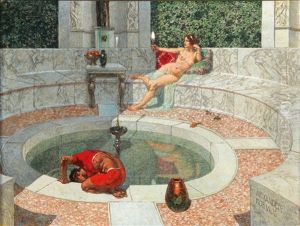 By The Fountain by Alexander Rothaug