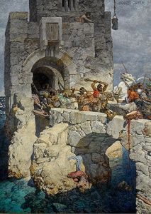 Kampf Auf Der Brucke