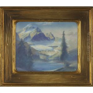 Grinnell Lake And Glacier Plaque by Frederick Rothenbusch