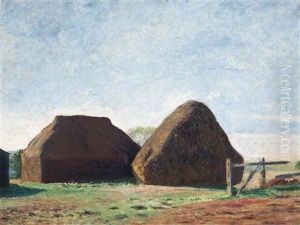 Haystacks In The Sunlight by William Rothenstein
