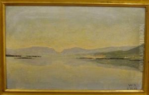 Le Lac Et La Cote Depuis Le Marais by William Roethlisberger