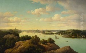 Vy Over Stockholm - Inloppet Fran Saltsjon