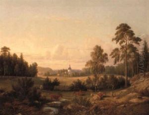 Solna Gamla Kyrka by Carl Abraham Rothsten
