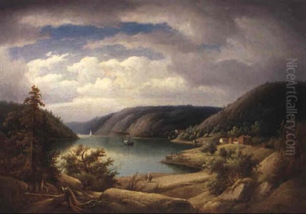 Landskap Med Berg Och Vatten - view 1