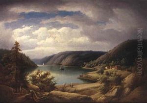 Landskap Med Berg Och Vatten by Carl Abraham Rothsten